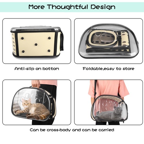 Pet Portable Carrier Backpack Space Capsule Breathable Puppy Cat Dog Travel Bag - Picture 6 of 26
