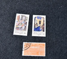 POTRUGAL 1986 XMAS STAMPS S 1658-59 MNH+ 1936 PARCEL POST S Q25 USED