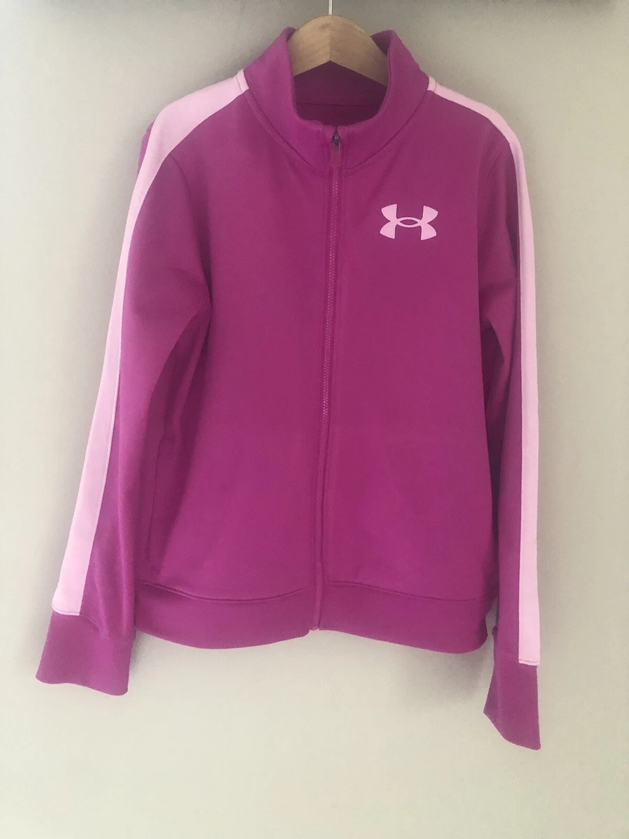 Under armour jackets pink kids deals