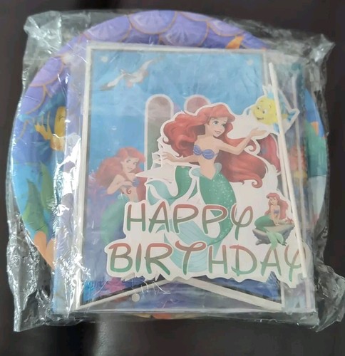 74pc Ariel Little Mermaid Princess Undersea Birthday Party Decorations New - Picture 7 of 7