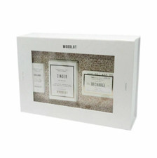 Woodlot Gift Set Candle Essential Oil Recharge Soap Bar New Free Ship