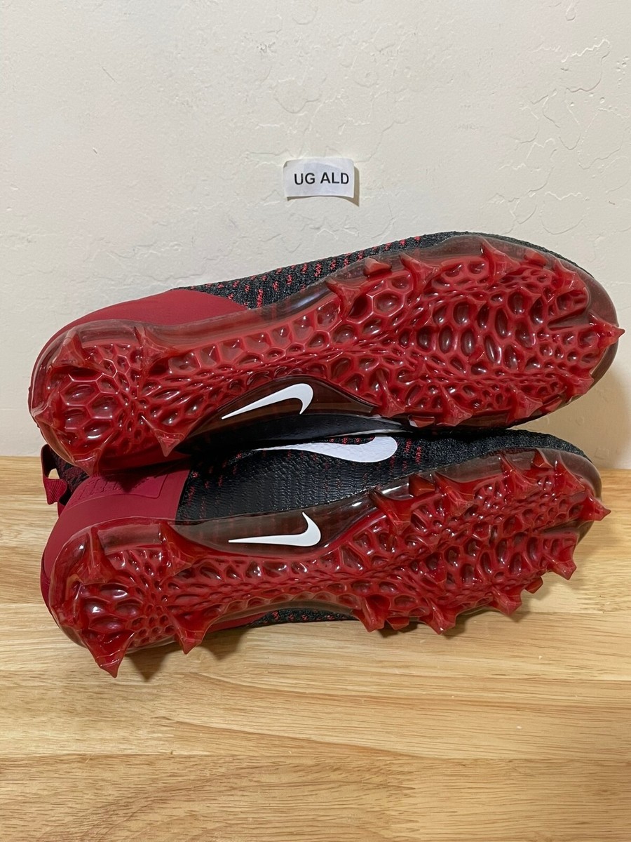 Nike Alpha Menace Elite 2 Flyknit Red Football Cleats Sz  display picture 1
