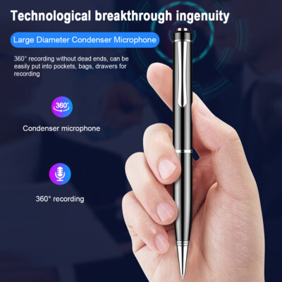 32gb+Digital Voice Activated Dictaphone Recorder Mini Audio Recording Pen Device