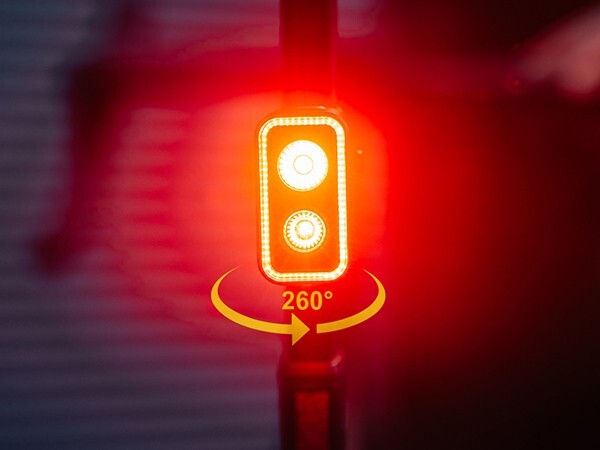 Luce posteriore MAGICSHINE Fanalino posteriore a led rosso Seemee 300 con batter