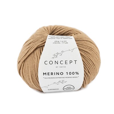 MERINO 100% - CONCEPT von Katia - CAMEL (65) - 50 g / ca. 102 m Wolle