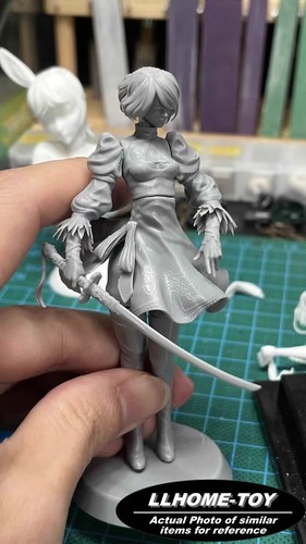 Game GS Zhongli Elegance gentleman hold a spear Resin 3D Print GK Kit Figure - Picture 9 of 13