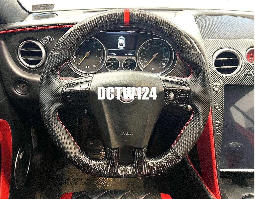 Bentley Continental GTC GT Flying Spur Carbon Heated Steering Wheel 08~17 models