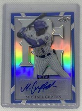 2021 LEAF METAL PERFECT GAME MICHAEL GUPTON AUTO BLUE REFRACTOR 5/30