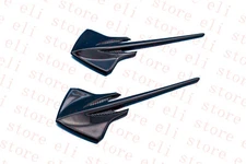 Fits 3pc C7 Corvette Stingray Mako Shark Fender Emblems Black Pearl Finish