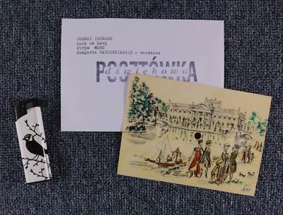 JOHNNY THUNDER Loop De Loop POSTCARD FLEXI DISC Antoni Uniechowski Lazienki