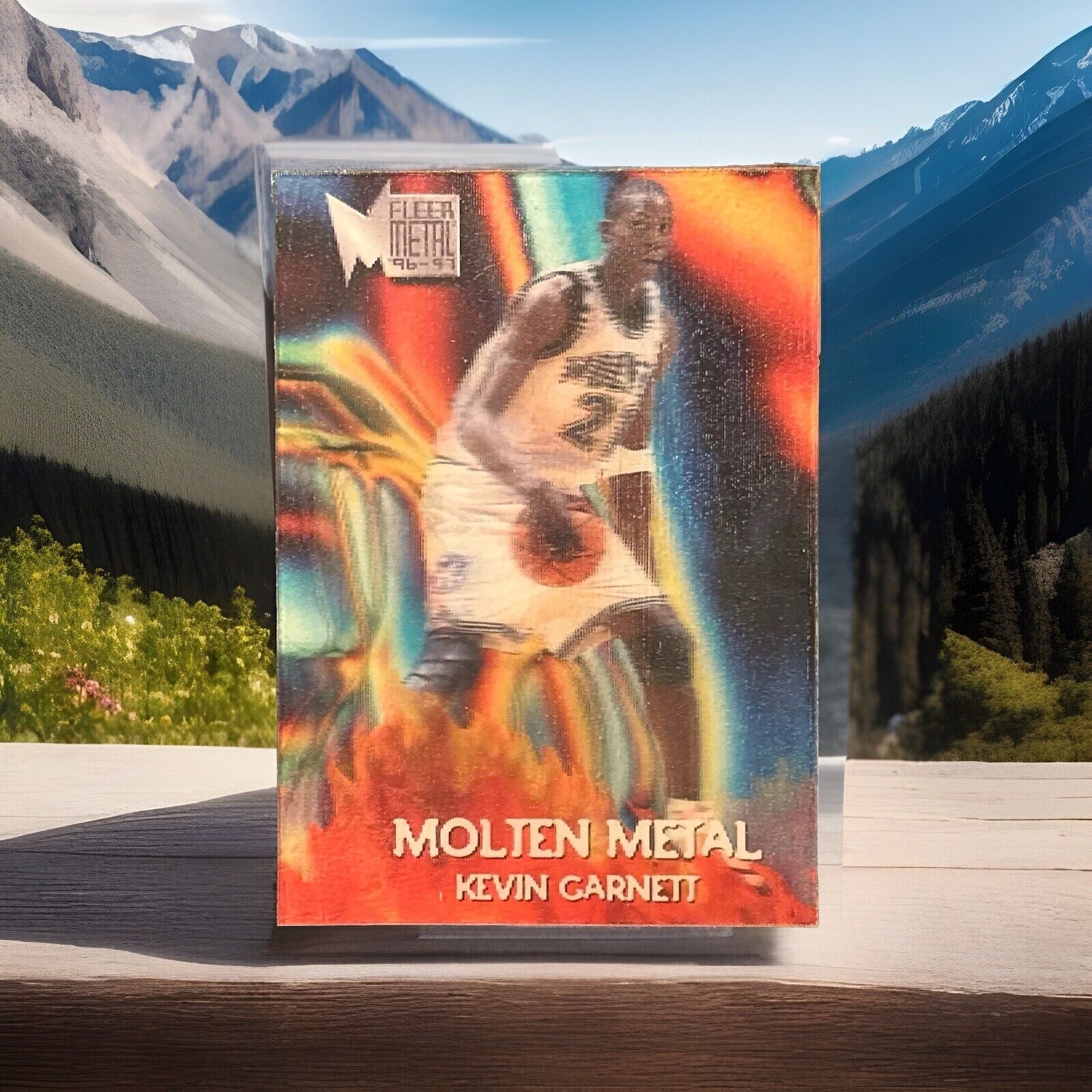 1996-97 Fleer Metal Molten Metal Kevin Garnett #2 HOF T Wolves Celtics