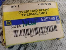 1 NEW - Square D C58 Overload Relay Thermal Unit Heater