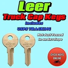 LEER Truck Cap Keys Replacement Spare Key Made Cut to Code 001-020