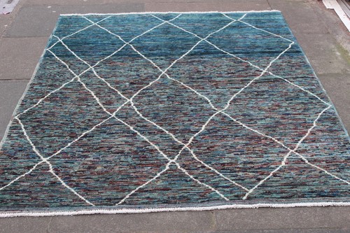 Vintage Traditionnel Main Fabriqué Oriental Laine Red Bleu