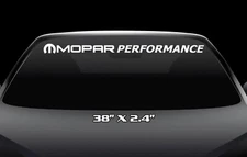 MOPAR Performance Windshield Banner  "M"  (many colors to choose from)