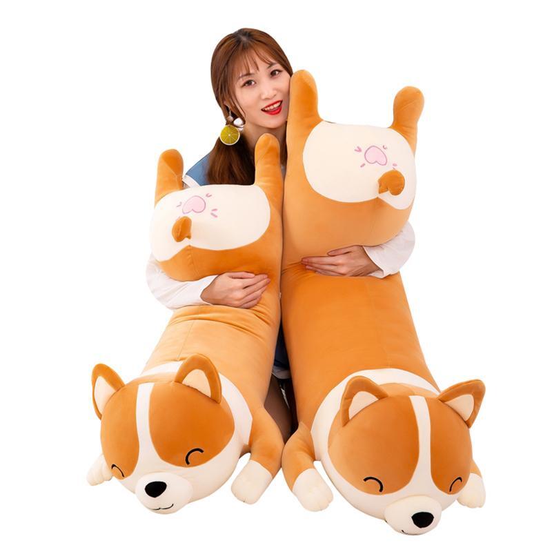 Corgi Husky Dog Plush Body Pillow Hyack Corgi Plush Toy Dog Cute