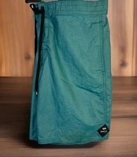 VA RVCA Vintage Stretch Board Shorts, Men’s, Size 36, Green, Style#MC107EMB