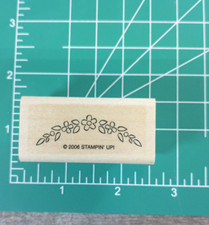 Stampin' Up Brand Rubber Stamp Flowers And Leaves New Open Box