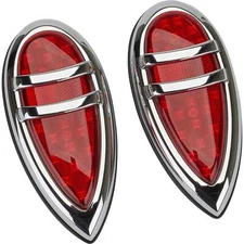 Speedway Motors 1938-1939 Lincoln Zephyr LED Retrofit Tail Lights Pair Kit