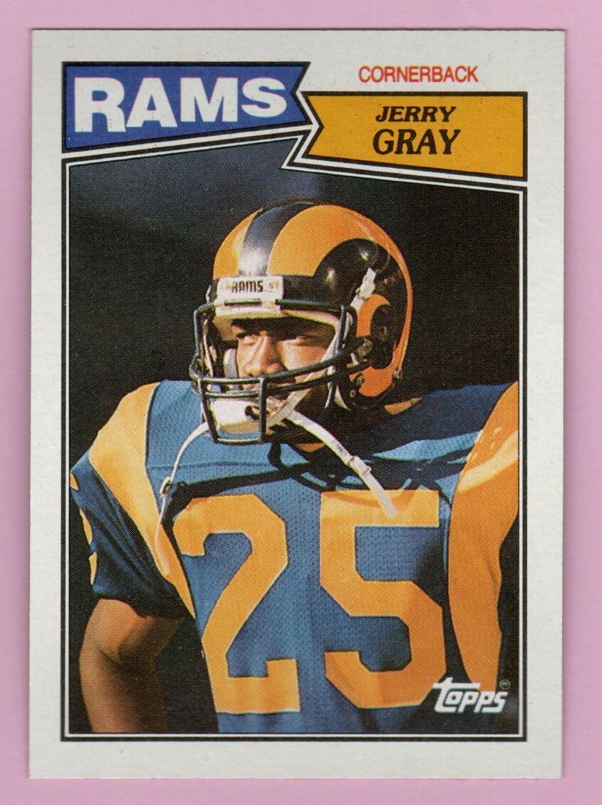 1987 Topps Football #157 Jerry Gray Los Angeles Rams Cornerback