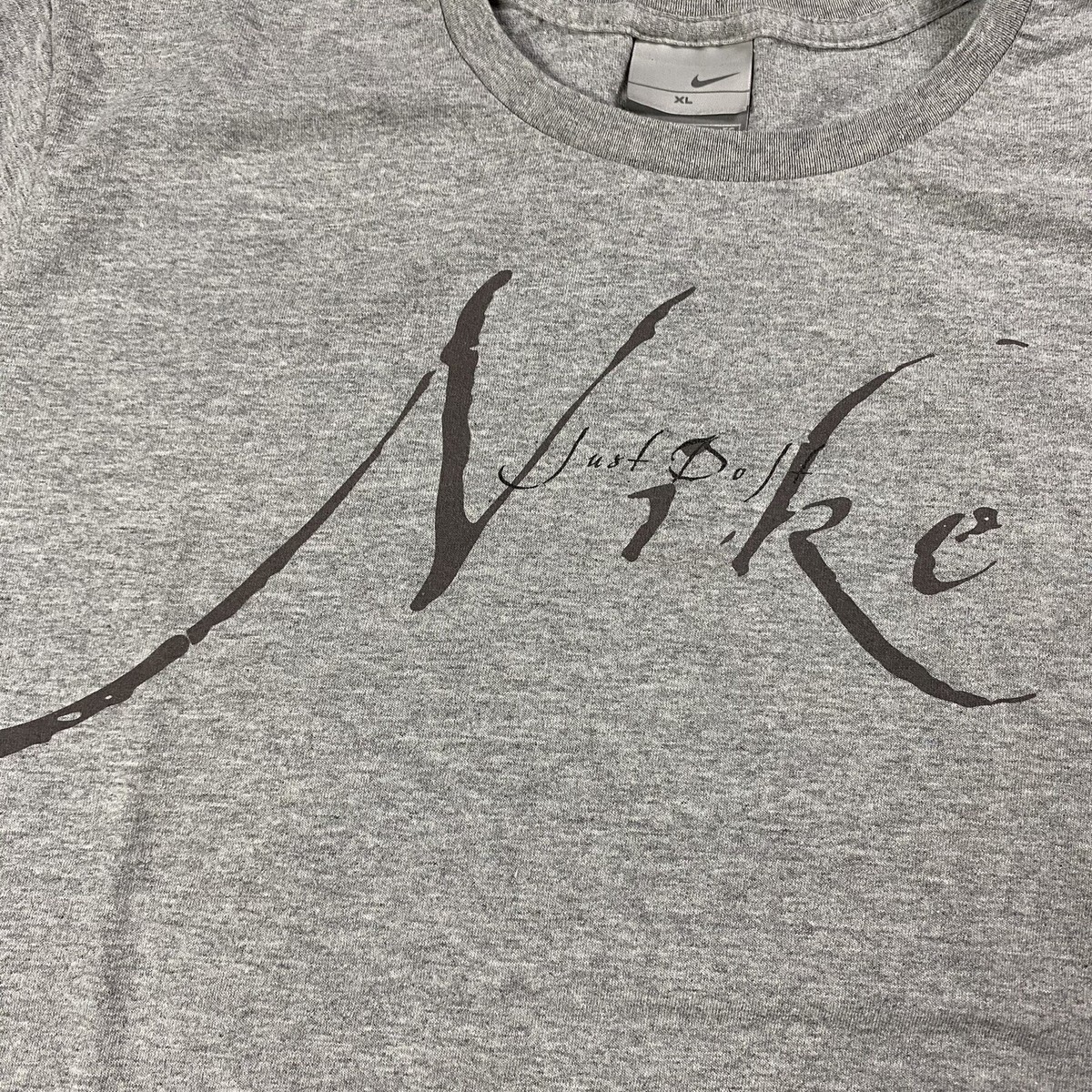 VTG 90S NIKE SPELLOUT CURSIVE JUST DO IT YOUTH XL MENS XS/S