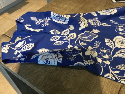 hobbs blue and white dress