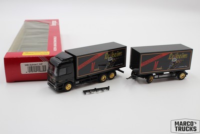 Herpa MB Actros MP1 L beverage box drawbar truck ''Leikeim'' No. 146395 1:87 /H237