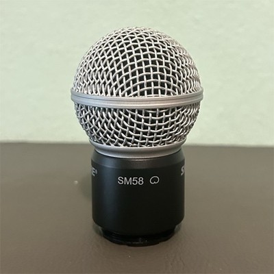 SHURE SM58 Wireless Handheld Microphone Capsule Head/Grille Black Silver