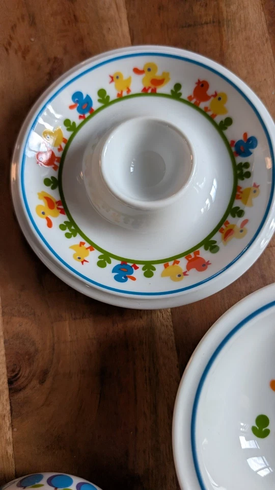 Thomas Brigitte GRAZIELA Kinder Geschirr Zahlen-Spiel 70er vintage Teller Becher - Bild 4 von 4