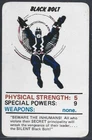 1977 British The Inhumans BLACK BOLT Marvel Super Heroes Card VG