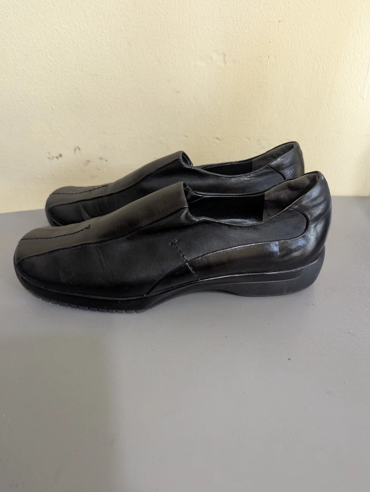 Zapatos mocasines de cuero negros Paul Green Munchen para mujer talla 4,5 Reino Unido/Estados Unidos 7  Foto 3 de 4