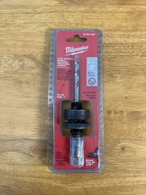 MIlwaukee 7/16'' Shank Quick Change Hole Saw Arbor 49-56-7055 Large Thread
