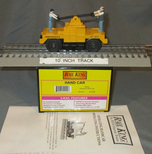 Coche de mano MTH 30-2520 amarillo mantenimiento de Way Bump-N-Go O/027 ga. wks/Lionel | Zustand: Used