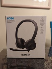 Logitech H390 USB Computer Headset Headphone Microphone Over On Ear NEW