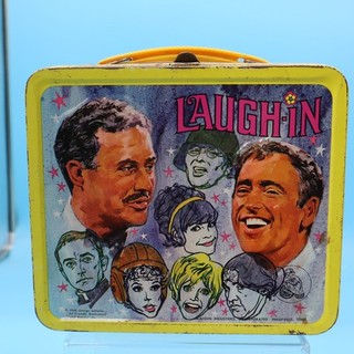 Vintage 1968 Rowan and Martin LAUGH IN Metal Lunchbox NO THERMOS 1968