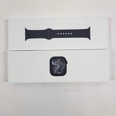 New Unlocked Apple Watch Series 11 46MM Jet Black Aluminum Space Black Band
