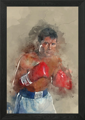 Julio Cesar Chavez Framed Wall Art Poster Canvas Print Picture