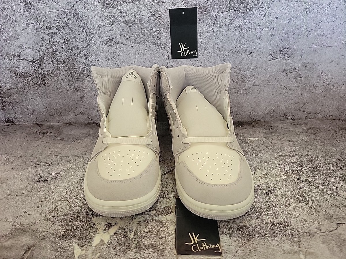 Size 13 - Air Jordan 1 SE Mid Neutral Grey Sail for sale online | eBay