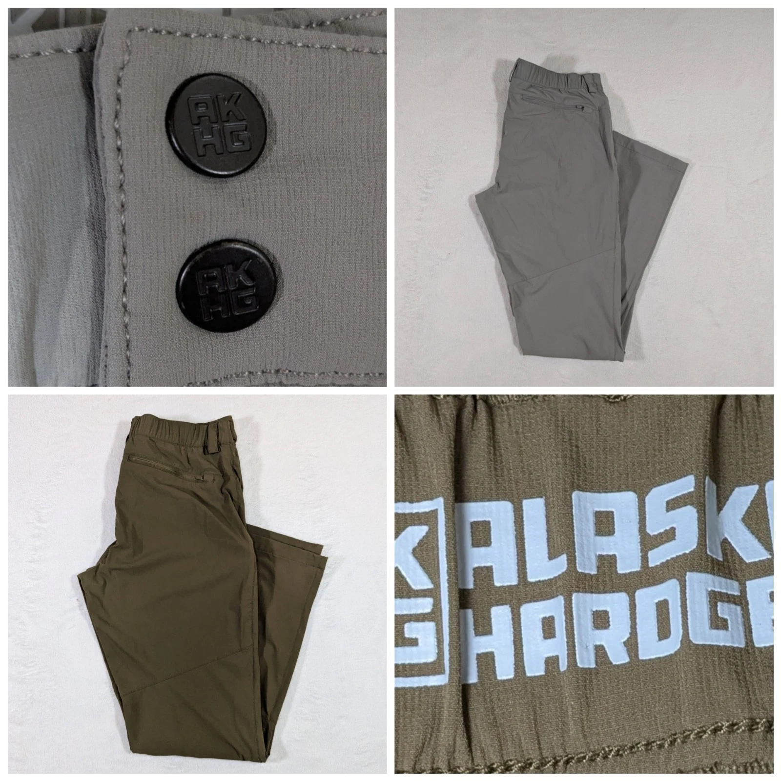 Lot Of 2 - Alaskan Hardgear Men's Size 34x32 Quick Dry Stretch Active Pants