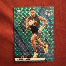 Arian Smith 2025 Panini Mosaic Green Mosaic Prizm Rookie Card-#399 Color Match