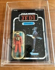 B-WING PILOT - 77 Back MOC Kenner Vintage Jedi Star Wars Figure  w Acrylic Case