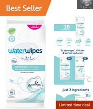 Pure  Gentle Sensitive Wipes - 3-in-1 Cleansing for All Skin Types, 28 Count