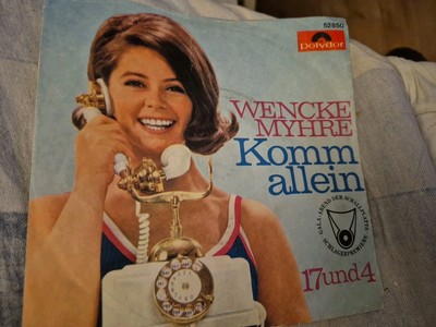 Wencke Myhre - '' Komm allein / 17 und 4   '' Polydor Single  52850  / 1967