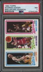 1980 TOPPS SCORING LEADER JULIUS ERVING/LARRY BIRD/MAGIC JOHNSON PSA 7