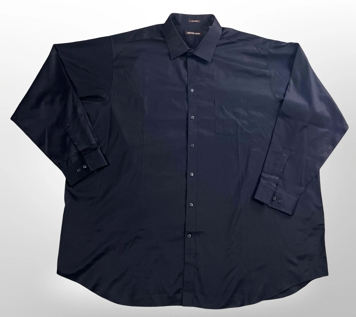 Black Solid Big & Tall Dress Shirts for Men | eBay