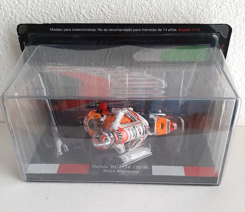 MARC MARQUEZ (2014) • HONDA RC213V 1/18 MOTO GP PILOT FIGURE ALTAYA MODEL - Image 3 of 3