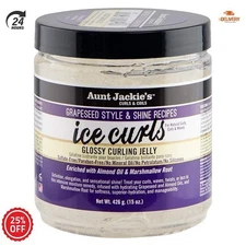 Grapeseed Style and Shine Recipes Ice Curls Glossy Curling Jelly, Hydrates,..NEW