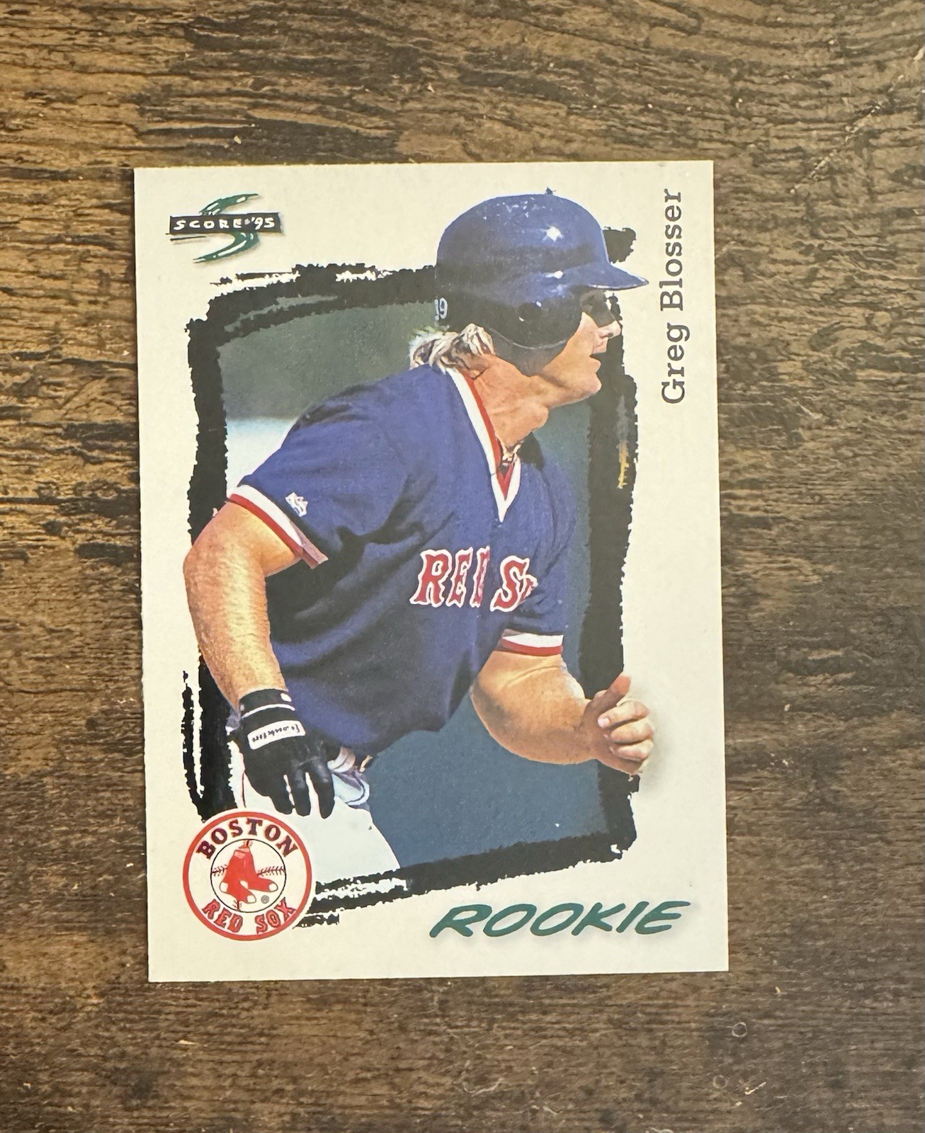 Score Pinnacle 1995 Rookie Greg Blosser OF #286 Boston Red Sox Baseball Card