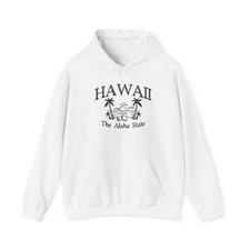Hawaii The Aloha State Graphic Hoodie NEW Heavy Blend  Sweatshirt