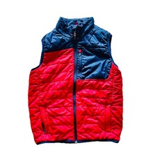 Vineyard Vines Performance Puffer Vest Boys Lg Large Red Navy Full Zip